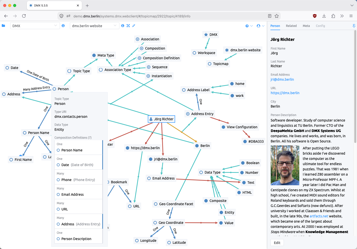 DMX Webclient screenshot