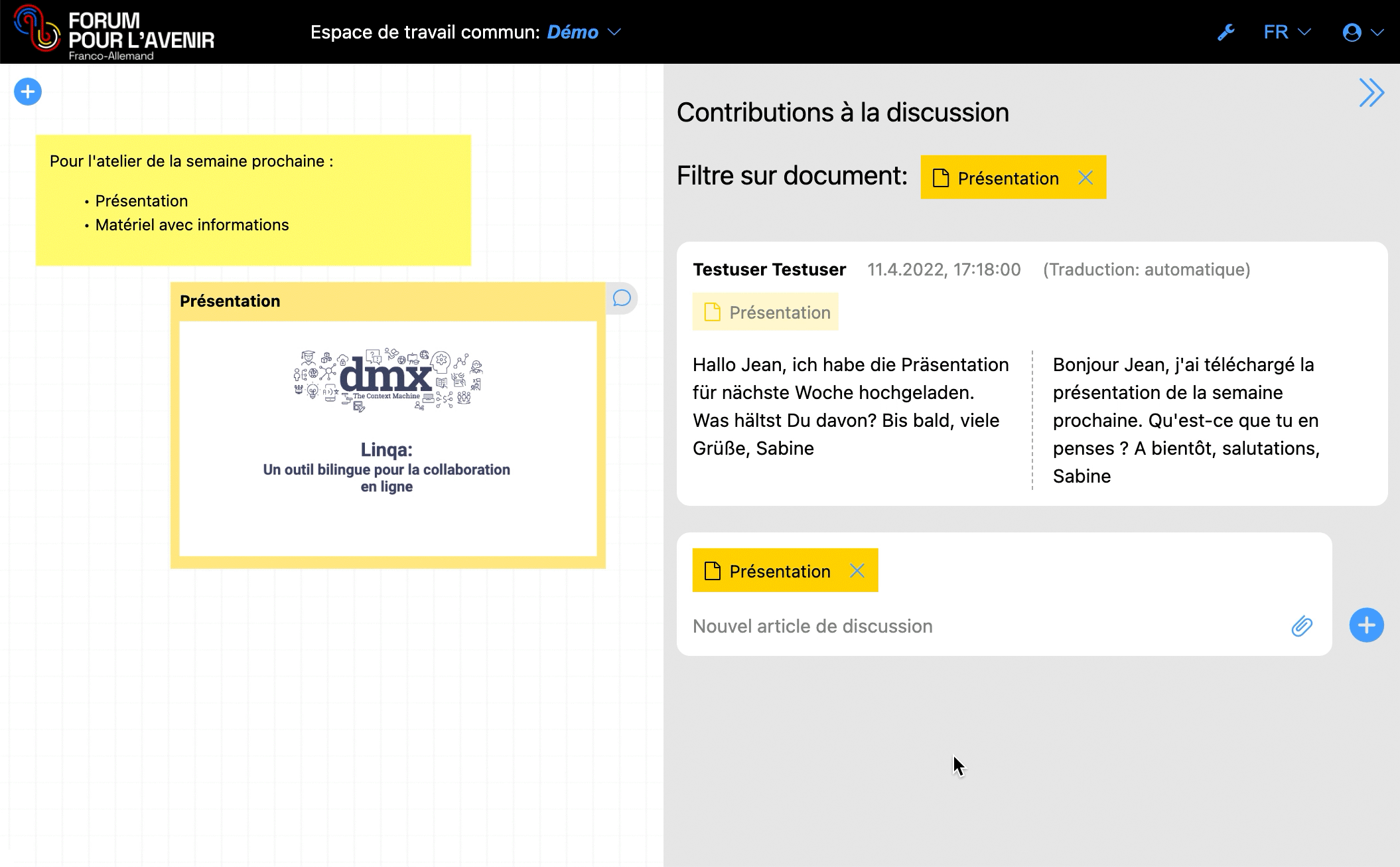 Linqa - Bilingual Collaboration, animation